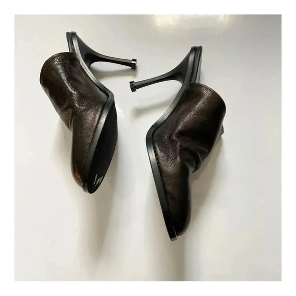 NEW Free People Leila Heeled Leather Mules size 37 US 6.5-7 - Picture 6 of 13